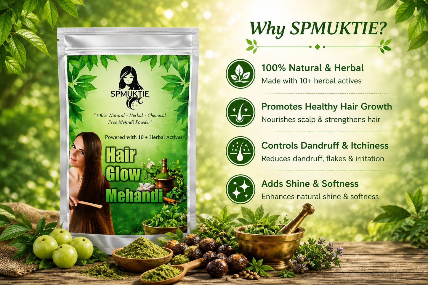 Hair Glow Herbal Mehndi 250 Gm