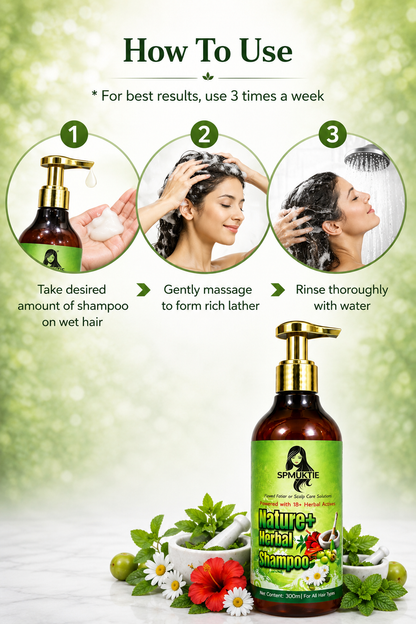Nature+ Herbal Shampoo 300 ml