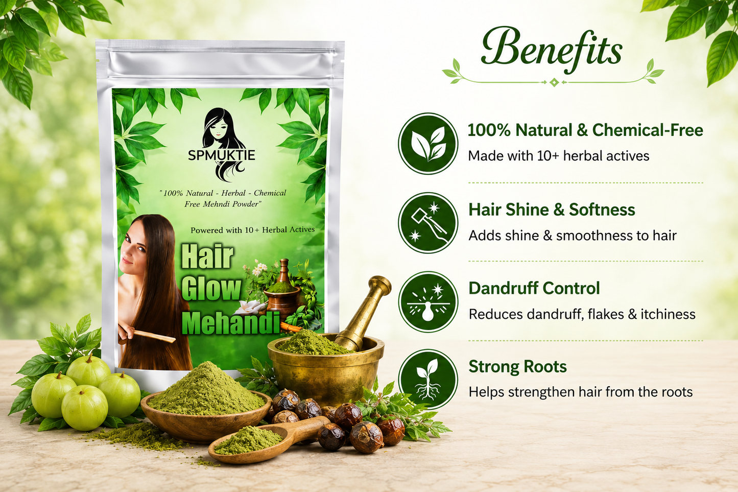 Hair Glow Herbal Mehndi 250 Gm